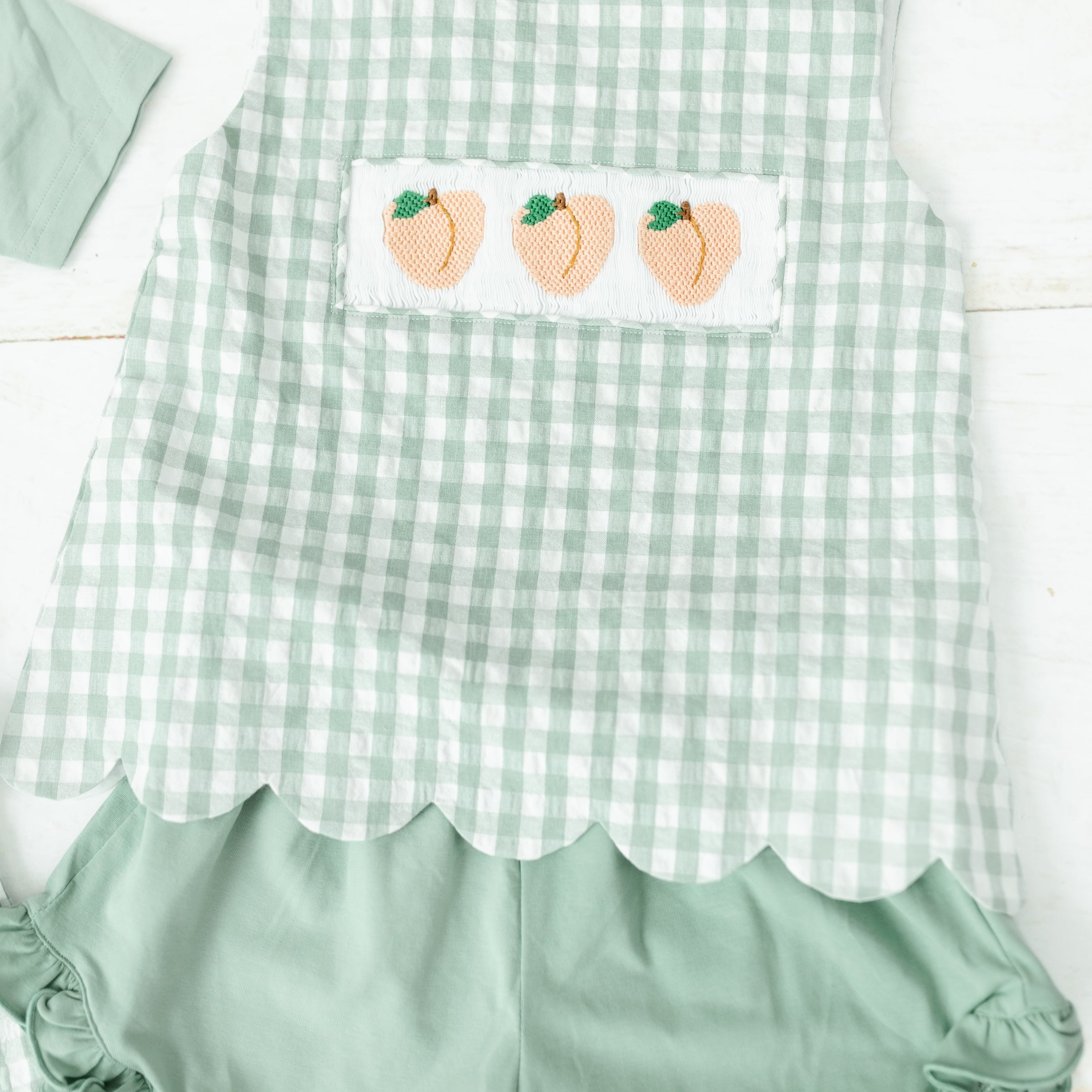 Plaid Peach Collection - Girl Short Set