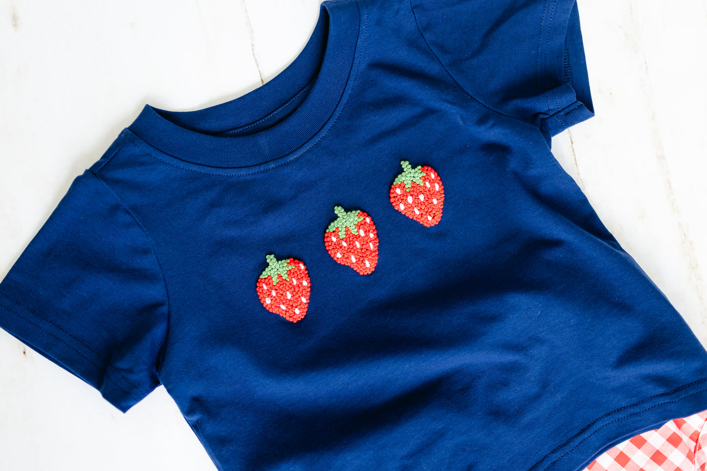 French Knot & Gingham Berries - Boy Short Set