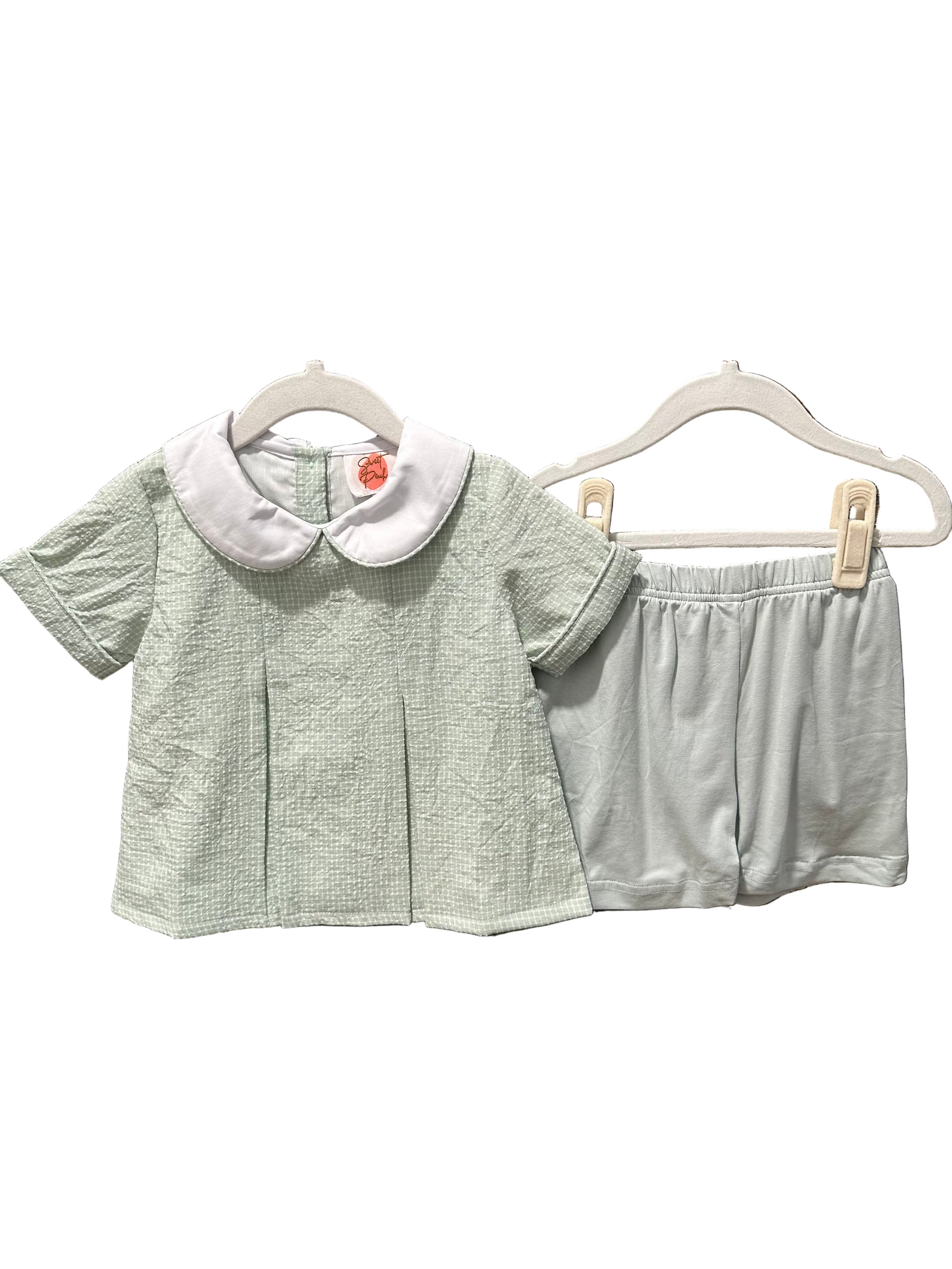 Mom & Me Spring Collection - Sage Short Set