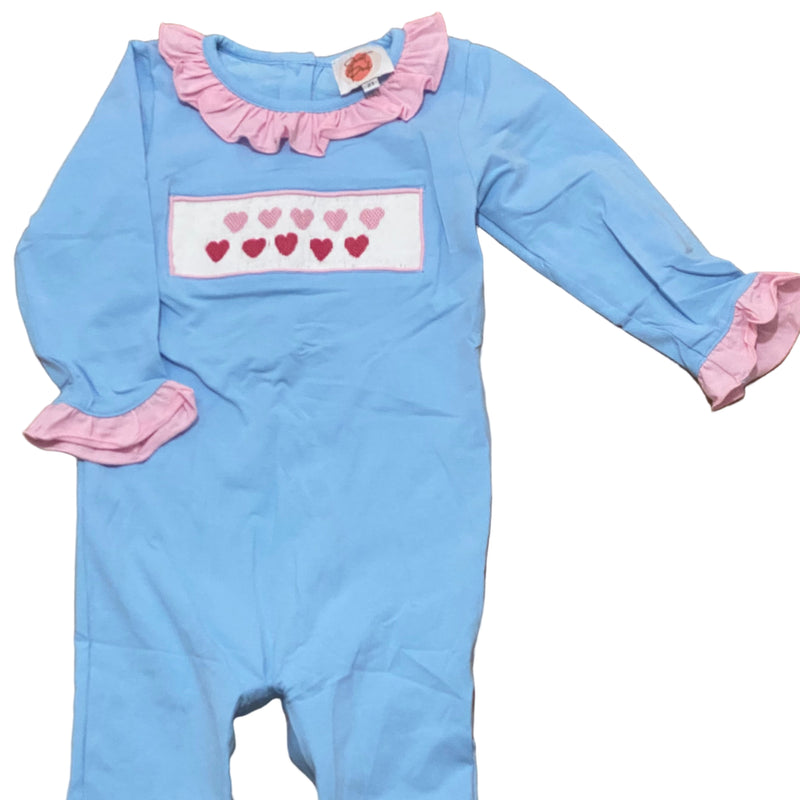 Smocked Hearts Collection - Romper